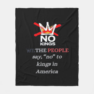 No Kings We the People Freedom Klassischer Stil Fleecedecke