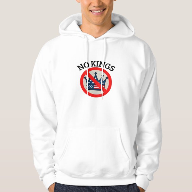 No Kings Wesentlicher Kreativstil Hoodie (Vorderseite)