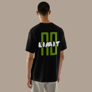 "No Limit" Typografie Streetwear T-Shirt