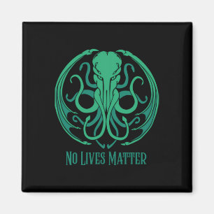 No Lives Cthulhu Sticker Magnet