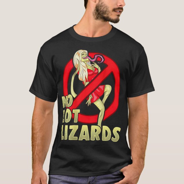 No Lot Lizards Mens Truck Driver Vater Trucker T-Shirt (Vorderseite)