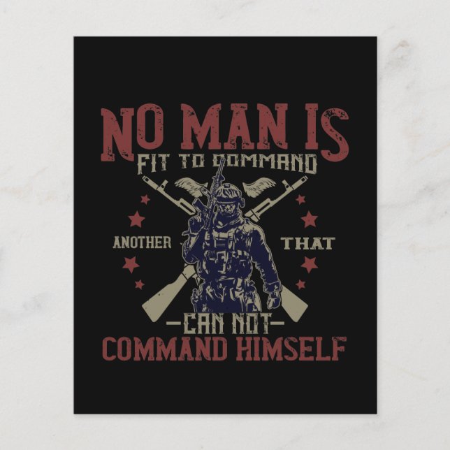 No Man Is Fit To Command (Vorderseite)