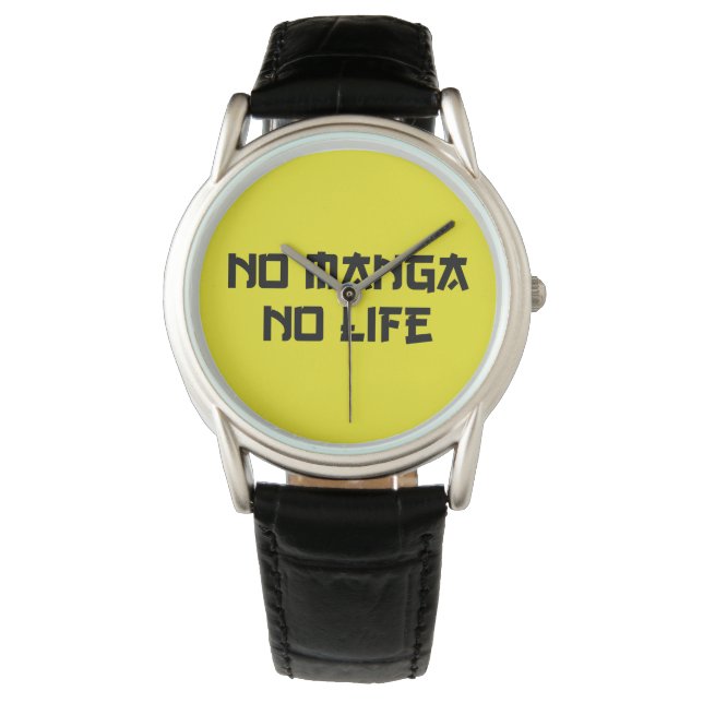 NO MANGA NO LIFE ARMBANDUHR (Vorderseite)