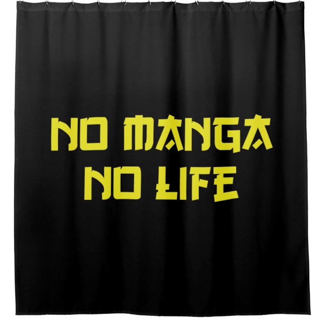 NO MANGA NO LIFE DUSCHVORHANG (Vorderseite)
