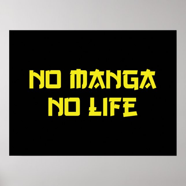 NO MANGA NO LIFE POSTER (Vorne)