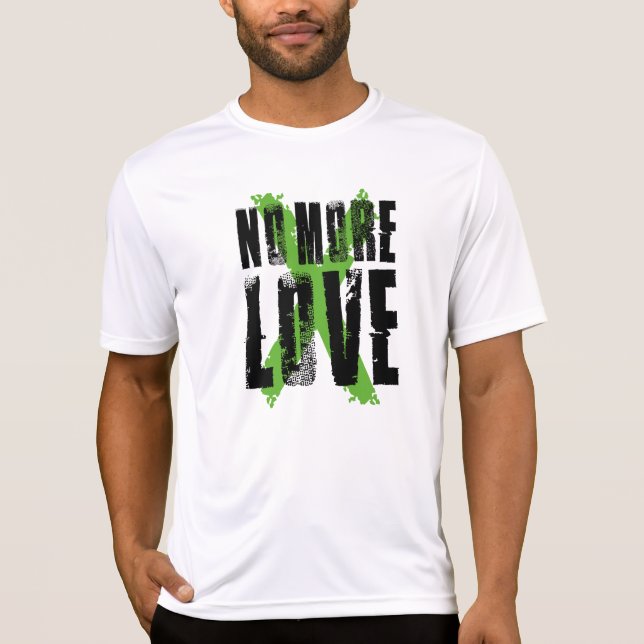 No More Love - White Anti-Romance Aesthetic T-Shirt (Vorderseite)