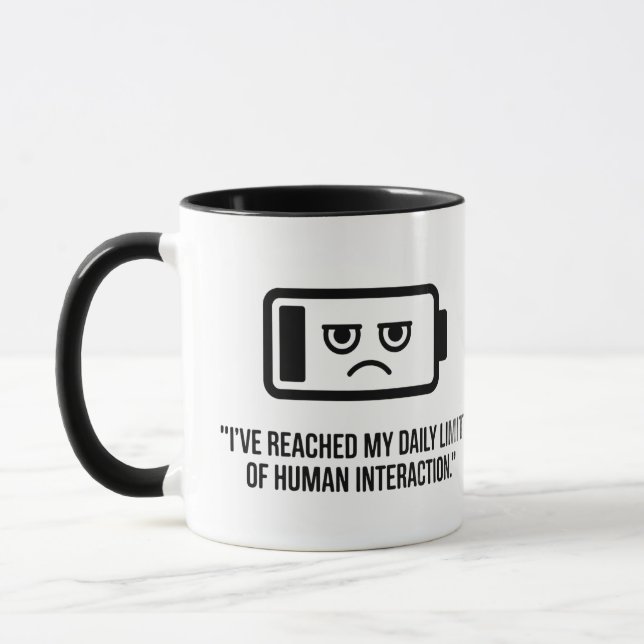 No More People Today Mug Tasse (Links)