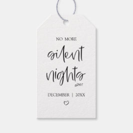 No More Silent Nights | Baby Announcement Geschenkanhänger