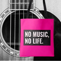 No Music No Life Tasche - Tragen Sie den Rhythmus