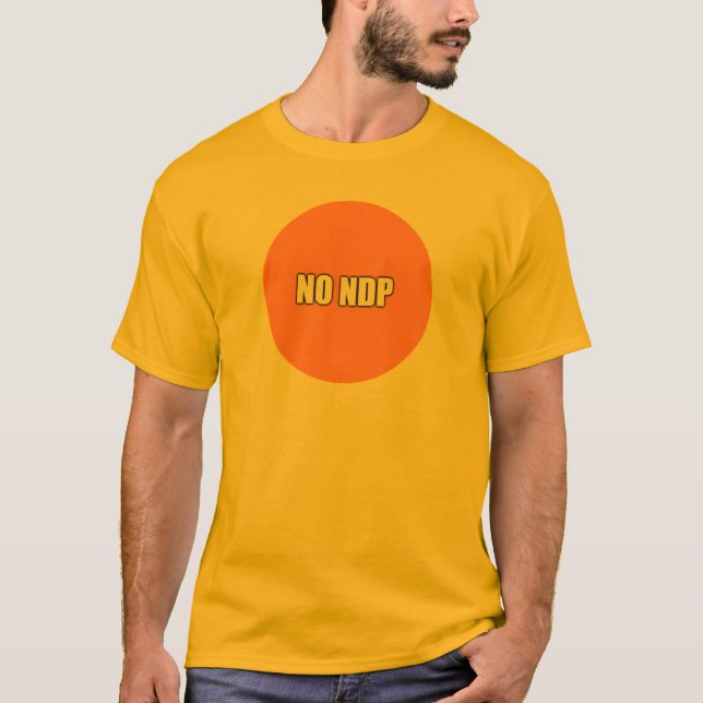 NO NDP T-Shirt (Vorderseite)