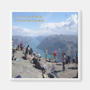 NO # Norwegen - Lysefjorden - Preikestolen Magnet