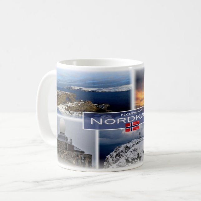 NO Norwegen - Nordkapp - Nordkap - Kaffeetasse (Vorderseite Links)