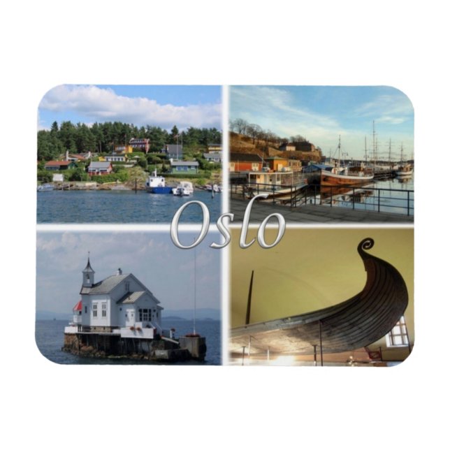 NO Norwegen - Oslo - Magnet (Horizontal)