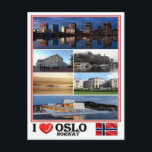 NO - Norwegen - Oslo - Postkarte<br><div class="desc">Reisen und PostCard Hier ist die Erinnerung an Ihren Urlaub in Norwegen. Dieses Bild enthält eine Darstellung der folgenden Orte: Oslo - I Liebe Mosaik - Skyline In night - Harbour - The New Opera House - Oslofjiord. Beeindrucken Sie Freunde und Familie mit einzigartigen Souvenirs von der großen Reise. Probier...</div>