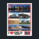NO - Norwegen - Oslo - Postkarte<br><div class="desc">Reisen und PostCard Hier ist die Erinnerung an Ihren Urlaub in Norwegen. Dieses Bild enthält eine Darstellung der folgenden Orte: Oslo - I Liebe Mosaik - Skyline In night - Harbour - The New Opera House - Oslofjiord. Beeindrucken Sie Freunde und Familie mit einzigartigen Souvenirs von der großen Reise. Probier...</div>