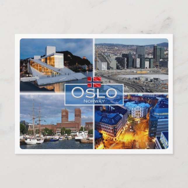NO Norwegen - Oslo - Postkarte (Vorderseite)