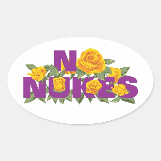 NO NUKES - ROSE MISSION offiziell Sticker (Vorderseite)
