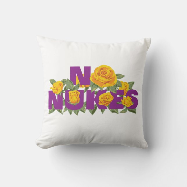 NO NUKES - ROSE MISSION offizielles Kissen (Vorderseite)