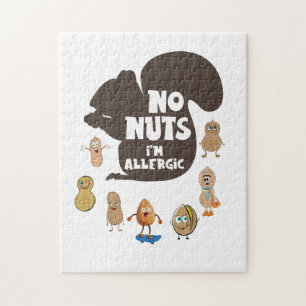 No Nuts I'm Allergic Peanut Allergy Awareness