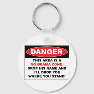 No Obama Zone Schlüsselanhänger