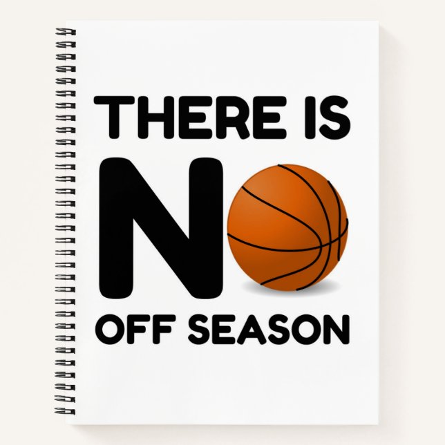 No Off Season Basketball Notizbuch (Vorderseite)