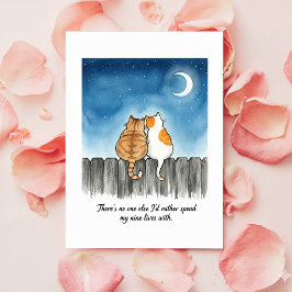 No One Else Funny Cat Valentine Card for Love Feiertagskarte