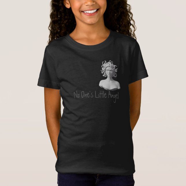 'No One's Little Angel' Medusa/ Emo/ Rebel Kid's T-Shirt (Vorderseite)