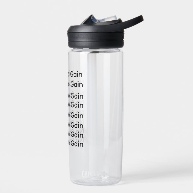 "No Pain No Gain" Gym Motivation Bouteille d'eau (Gauche)