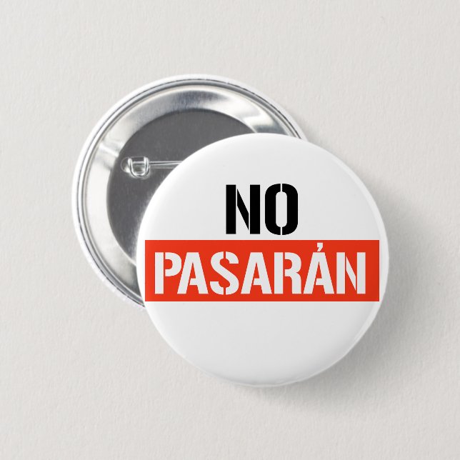 No Pasaran Button (Vorne & Hinten)
