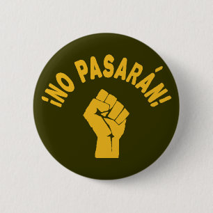 No Pasaran - Sie werden nicht passieren Button