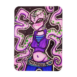 No Peace Alien Magnet