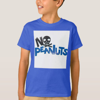 No Peanuts Blue Baseball T-Shirt