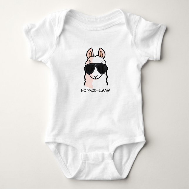 No Prob-Llama Baby Strampler (Vorderseite)