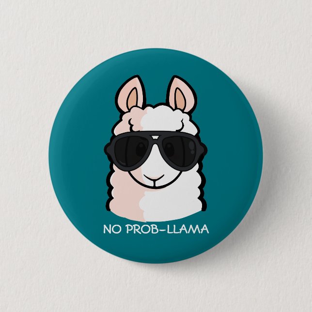No Prob-Llama Button (Vorderseite)