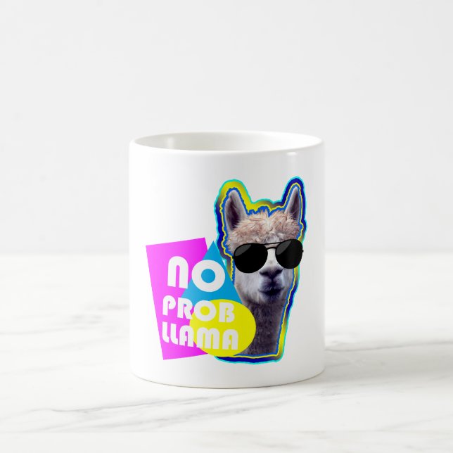 No Prob Llama - Funny Spaß Kaffeetasse (Mittel)