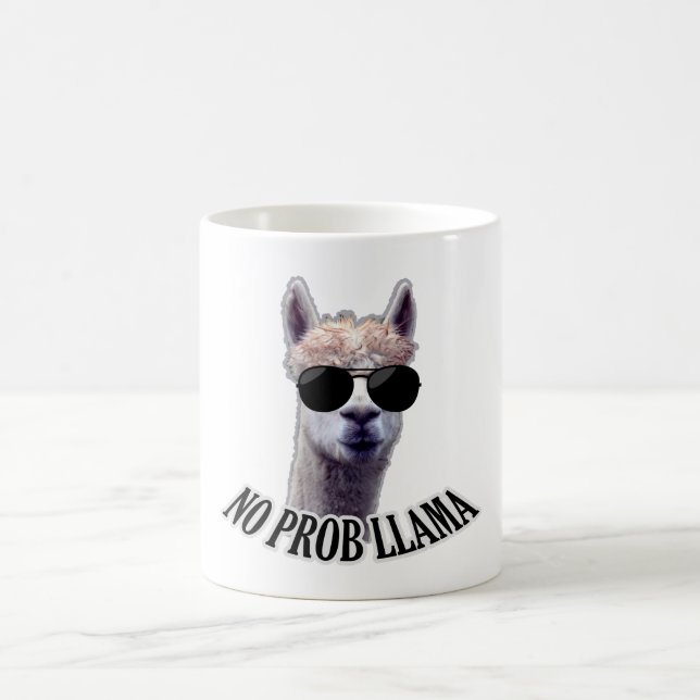 No Prob Llama - Funny Spaß Kaffeetasse (Mittel)