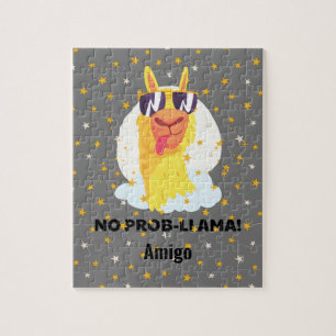 No-Prob-Llama Lustiges Süßes Lama mit Sternen