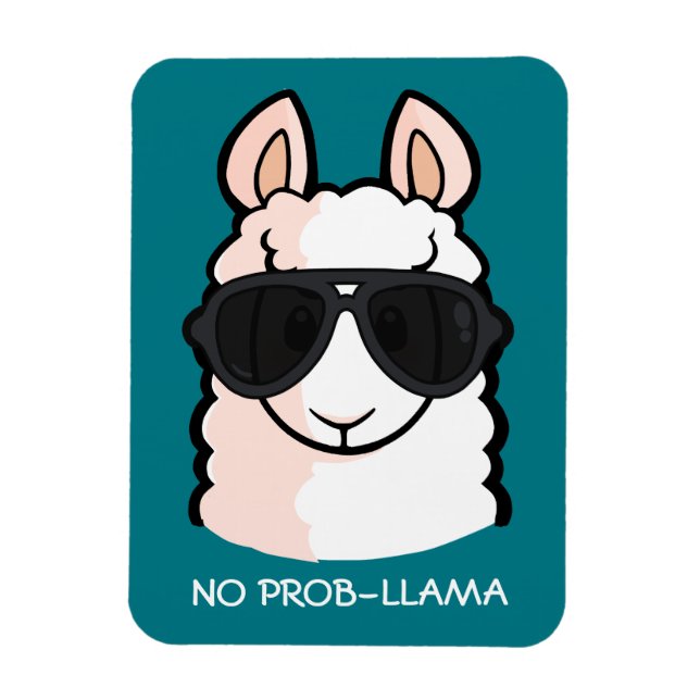 No Prob-Llama Magnet (Vertikal)