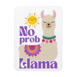 No Prob-Llama, Niedlich Llama Festivals Sunny Magnet