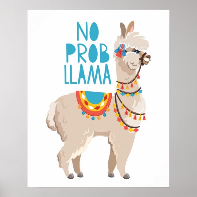 No Prob Llama Poster (Vorne)