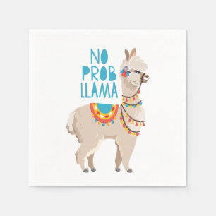 No Prob Llama Serviette