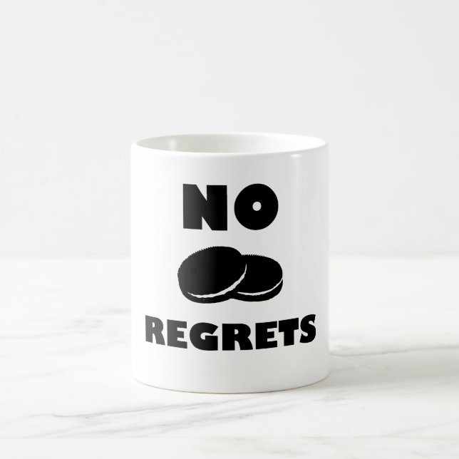 No Regrets Black/White Cookie Sandwich Tasse (Mittel)