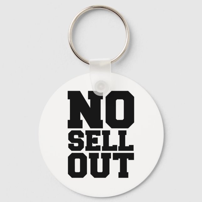 NO SELL OUT SCHLÜSSELANHÄNGER (Vorderseite)