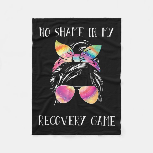 No Shame In My Recovery Game Motivational Emwermen Fleecedecke (Vorderseite)