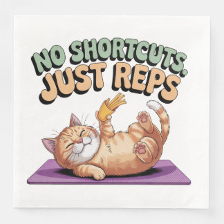 No Shortcuts. Just Reps Serviette