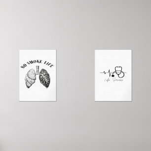 No Smokin Life Wall Art – Anti-Smoking Poster for