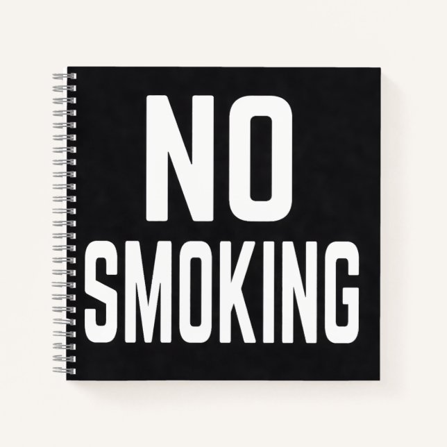 No Smoking Notizbuch (Vorderseite)