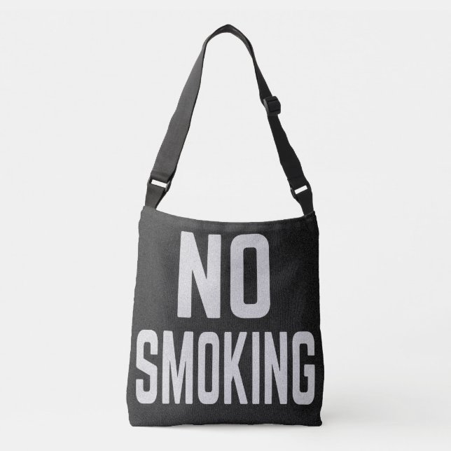No Smoking Tragetaschen Mit Langen Trägern (Vorderseite)