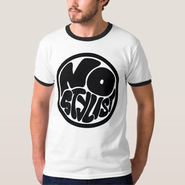 NO STYLIST black emblem ringer T-Shirt (Vorderseite)