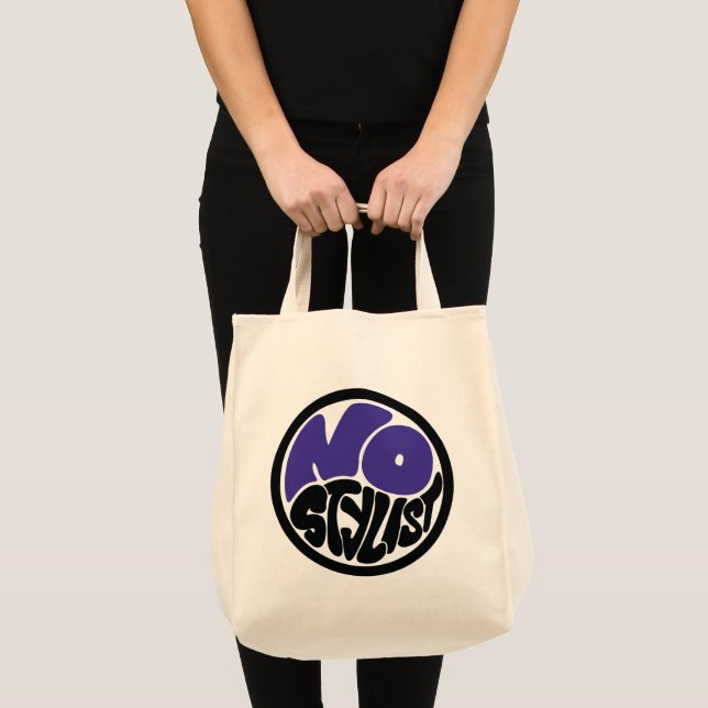 NO STYLIST double purp emblem grocery Tote Bag Tragetasche (Vorderseite (Produkt))